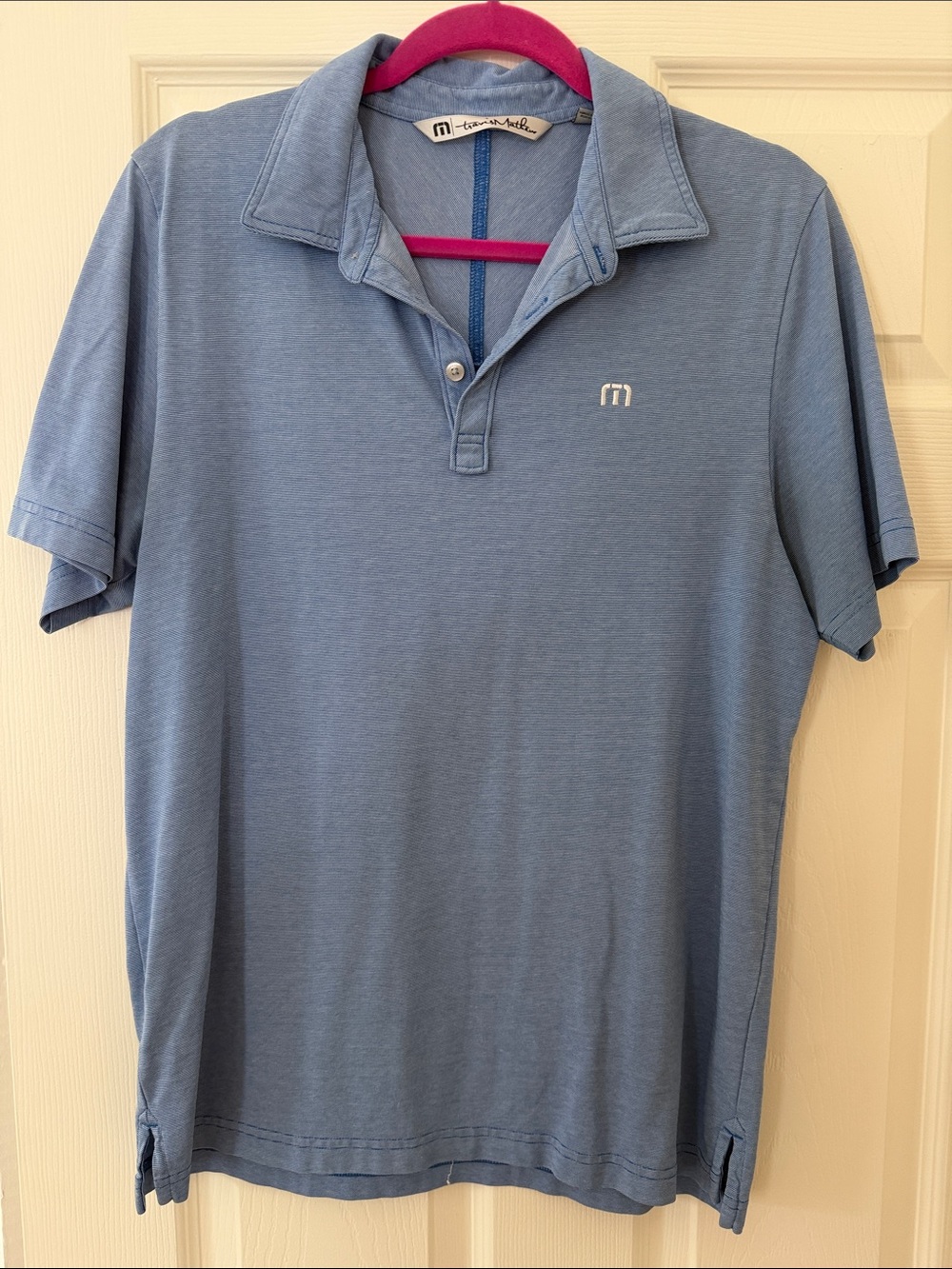 Travis Mathew Light Blue Short-Sleeve Polo